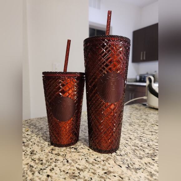 Red Starbucks Holiday Red Crystal Tumbler Set - Picture 2 of 2